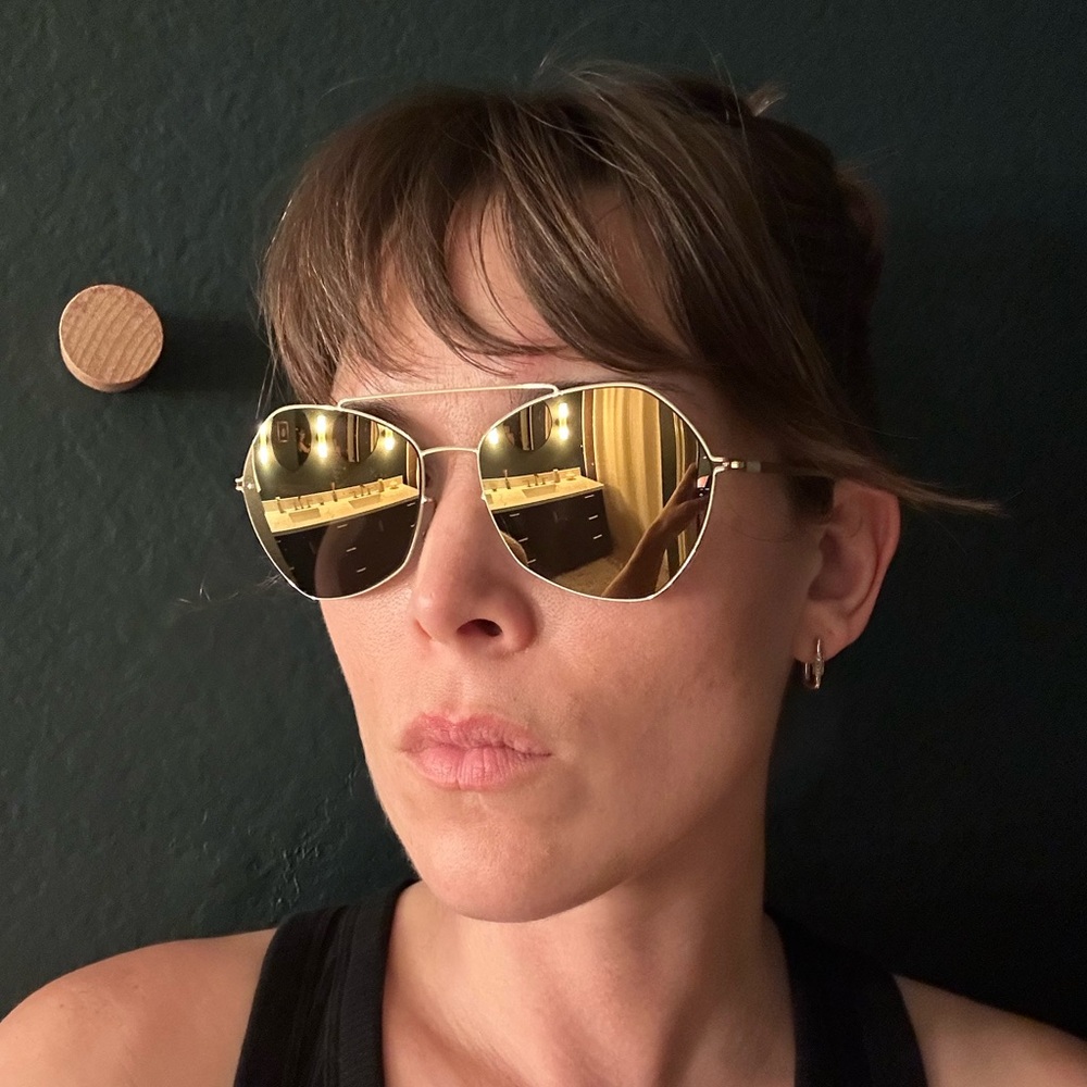 Gold Mykita Sunglasses